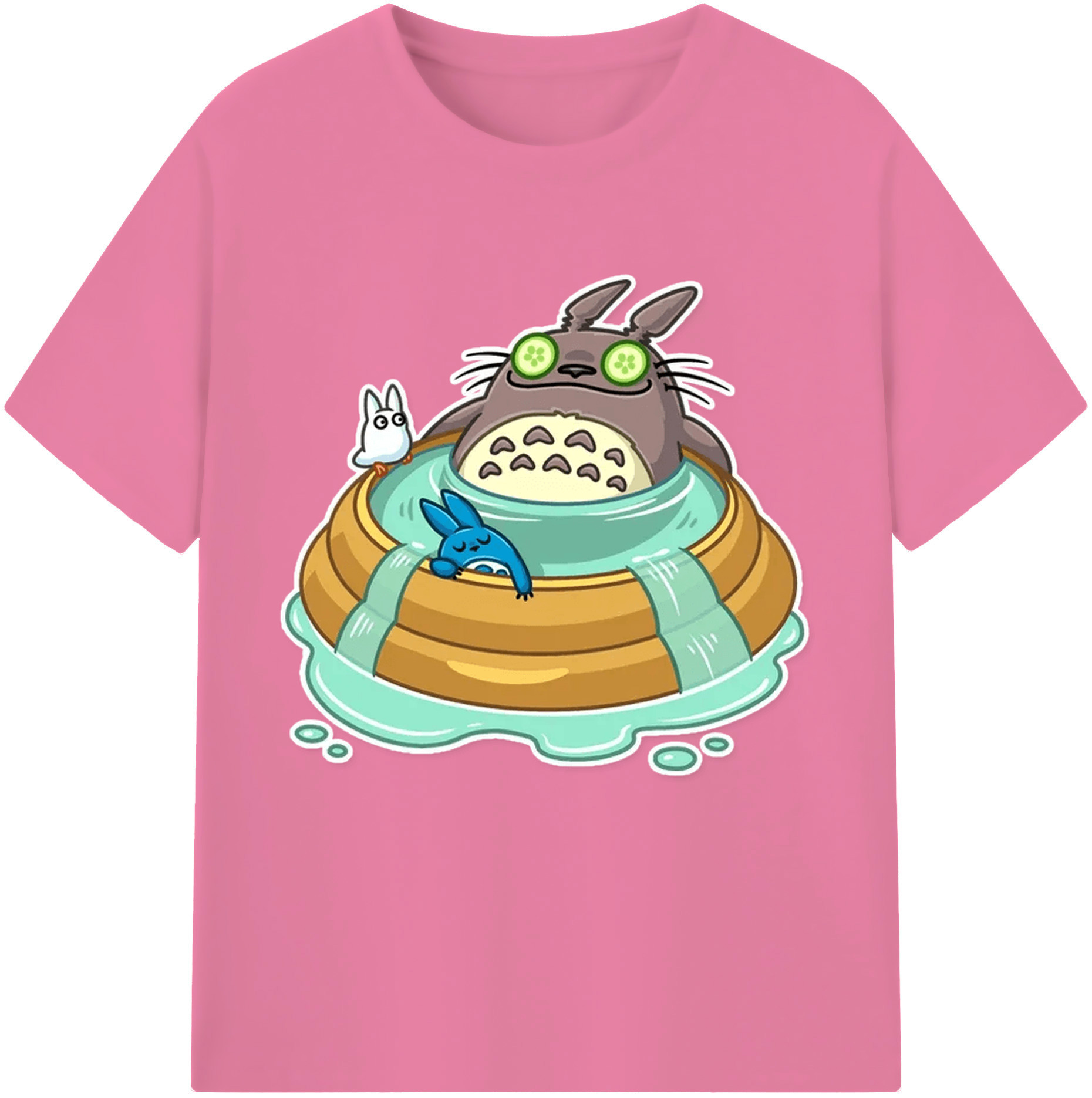 （画像用） となりのトトロ 草壁メイ 草壁サツキ My Neighbor Totoro Satsuki Kusakabe Mei Kusakabe 綿100％半袖Tシャツ（フロントプリント）